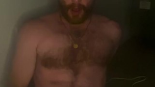 Dirty Talked into Cumming with Furry Redhead