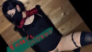 Crossdresser 男の娘 自分のより大きいディルドで感じるピアス女子