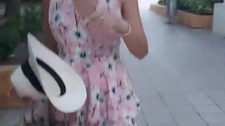 I excite my stepdaughter with a sex toy in public