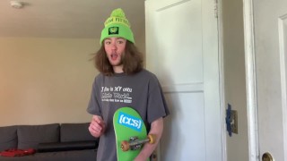 POV Skater Boy Catches You Masturbating, He Is Nervous but You Seduce Him