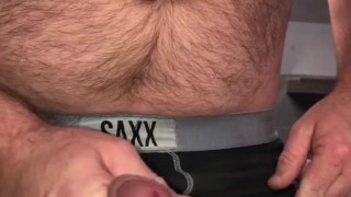 Toilet at Work was out of order, desperate & horny to Pee & Cum, I had to use the sink instead 