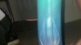 Twink Rides and Hilts Massive Horse Dildo