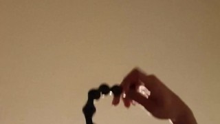 Extremely Deep Anal Beads Insertion - 56 cm of Pleasure