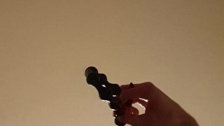 Extremely Deep Anal Beads Insertion - 56 cm of Pleasure