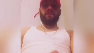 Amari beats his big pretty uncut dick