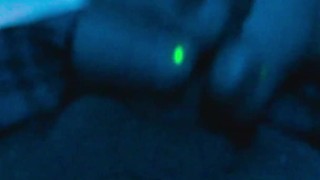Close-up Cumshot and Dripping Down Balls