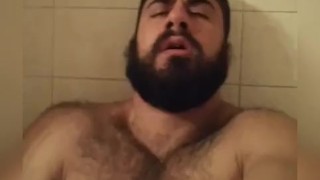 Edging Big Dick and Showing Asshole before taking Ice Bath