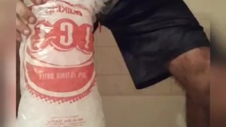 Edging Big Dick and Showing Asshole before taking Ice Bath