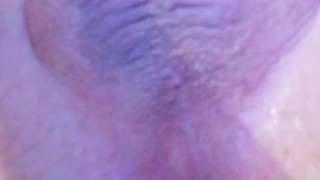 thick CD Sissy Viktoria fucks dildo and moans