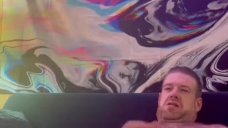 Jockstrap bear shoes off feet jerks and cums