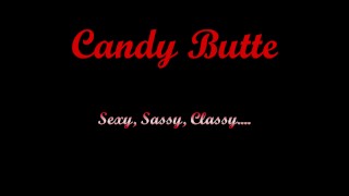 Big Ass Milf French Maid Candy Butte treats Hotel Guest to a Blowjob. He Cums on her Buttplug!