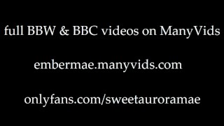 BBW SUCKING ON AN 11 INCH BBC TEASERS