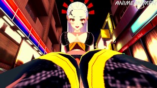 Daki in Demon Form Squeeze Your Big Cock Between Her Legs - Demon Slayer Hentai