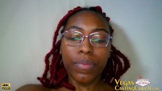 Ana Dunn – First Video Casting In Vegas. POV Action - Masturbation - Deep Throat - Riding - Bondage