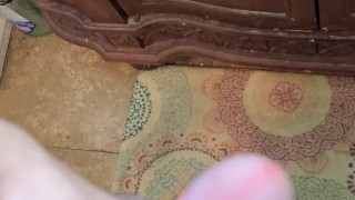 Stroking my big dick