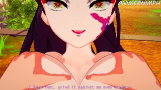 Daki and Tanjiro Fucking - Demon Slayer Hentai