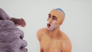 Furry challenge from tik tok fill twink with cum