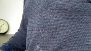 LOOK at all this pre-cum dripping from my cock