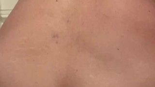 Riding my 8" dildo in Shower!