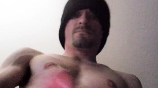 Edging and SHOOTING CUM ON MY FACE! 