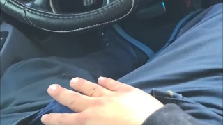 Stroking my cock after work 