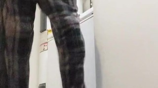 Night before last fooling around after shower in kitchen 