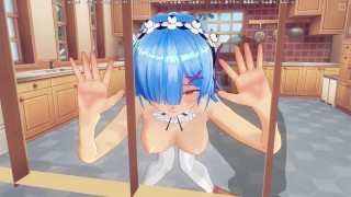 3D HENTAI Rem lets you put a vibrator in your pussy