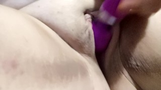 Mae's solo toy orgasm
