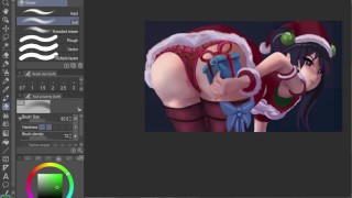 CHRISTMAS SPEED DRAWING: LOLLAIA AS MRS CLAUS