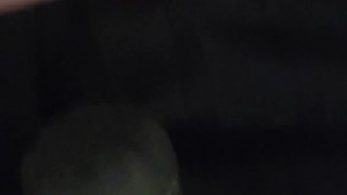 Rave night ends with vibrator play over panties