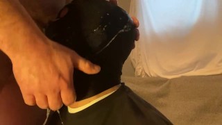 Facefucked faggot giving straight alpha more sloppy head