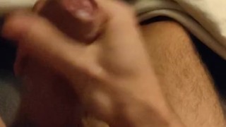 covered myself and my bed in cum lol oops