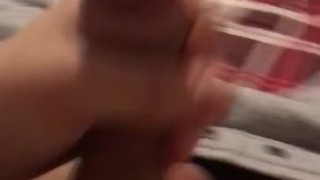 Jerking my fat cock till I cum
