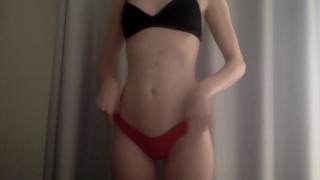 Making myself cum so I can slide this big dildo into my tiny hole (Real Orgasm)