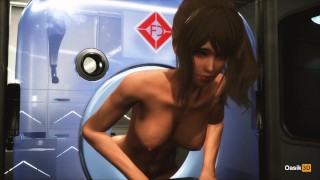 3D Bending over vaginal sex japanese girl