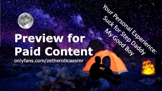 Suck for Step Daddy My Good Boy preview- find it at Onlyfans zetheroticaasmr