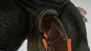 Gay Furry Blowjob in POV