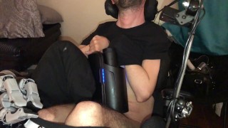 Keon Stroking Quadriplegic Cock Feel Victoria Stroker