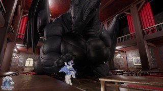 Spiked drink - Artherion hyper feral dragon growth animation