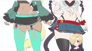 Кошкодевушки Хентай-стримерши (Полная версия) (Cat Girl Hentai Streamers) ХЕНТАЙ ОЗВУЧКА