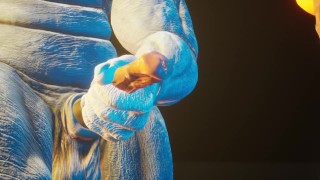 double anal with muscular Furry monsters