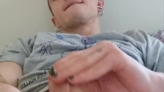 I jerk off with my t-shirt on.
