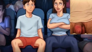 Girl gets masturbed in cinema - summertime saga game porn