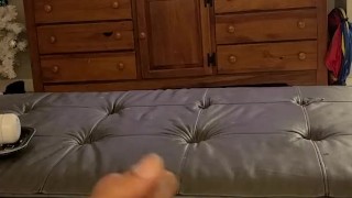 Solo masturbation while watching Rachel Starr fuck 2 HUGE COCKS! HUGE volcano ejaculation! 
