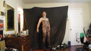 body stockin cock and balls rockin goes with heels like pbj & milk, like beer & pizza like tounge &