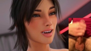 Stepsister cum on tits - milfy city game porn