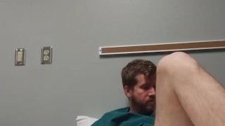 Hospital Sex - Taking Off My Scrubs and Rubbing Off