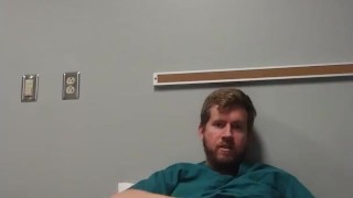 Hospital Sex - Taking Off My Scrubs and Rubbing Off