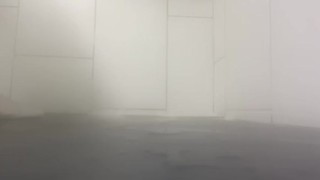 Caught fucking my hole in gym sauna