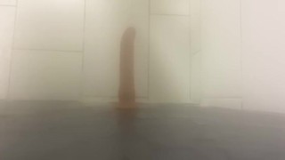Caught fucking my hole in gym sauna